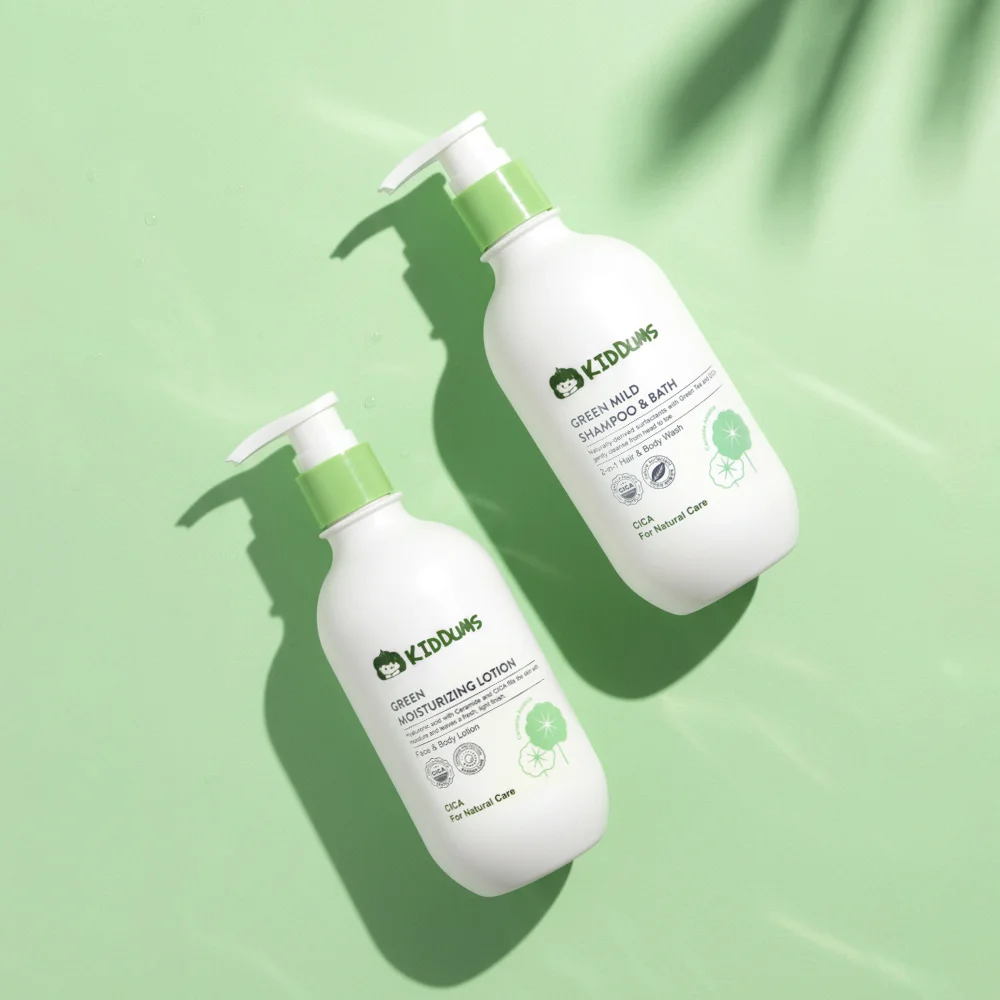 키덤스 그린 마일드 샴푸&바스 300ml + 모이스춰라이징 로션 300ml