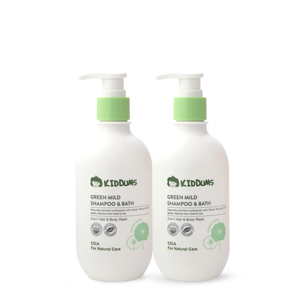 키덤스 그린 마일드 샴푸&바스 300ml 1+1 (2개)