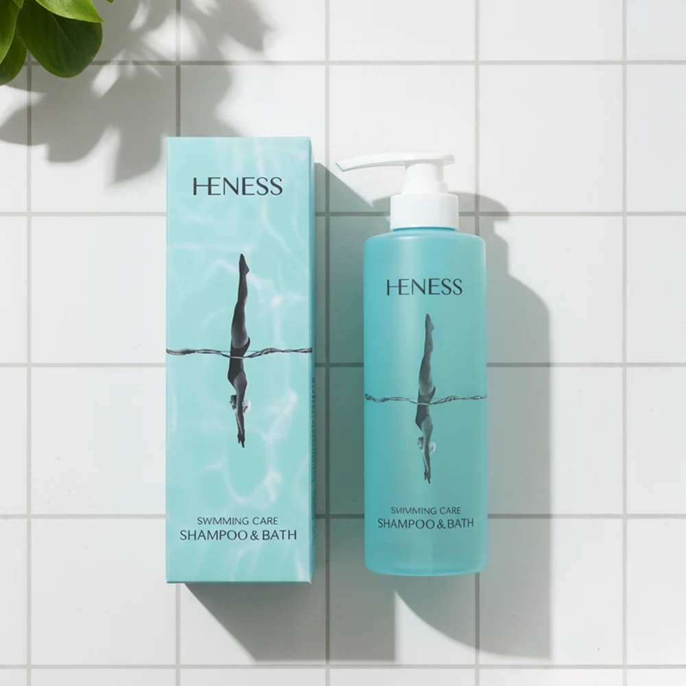 헤네스 수영 샴푸 바스 500ml 수영장 올인원 워시